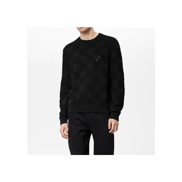 루이비통 남성 모던 블랙 니트 - Mens Black Sweaters - lou05019x - 1