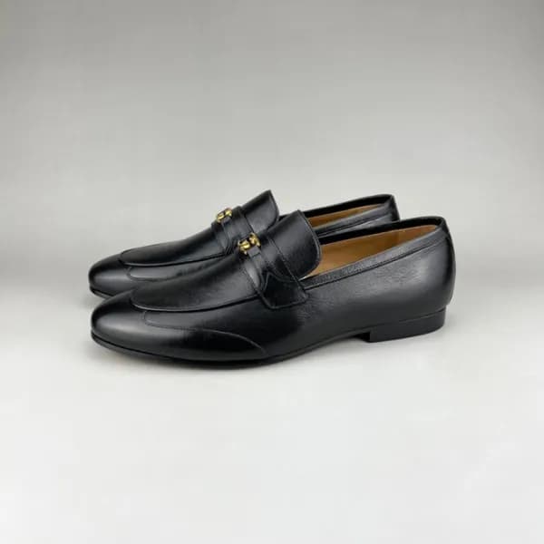 구찌 남성 이니셜 블랙 로퍼 - Gucci Mens Black Loafer - guc052… - 1