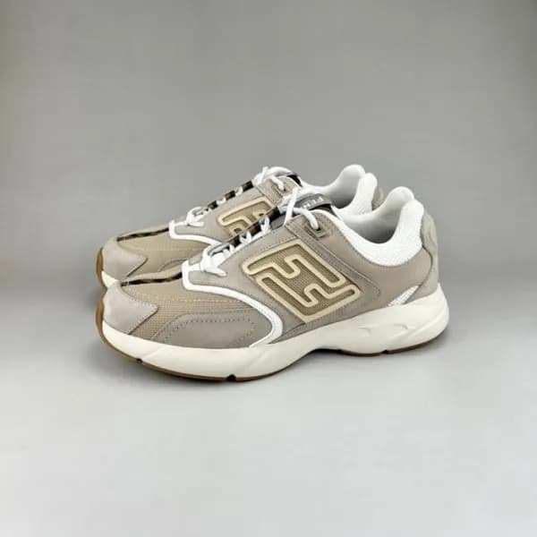펜디 남/녀 이니셜 그레이 스니커즈 - Fendi Unisex Gray Sneakers -… - 1