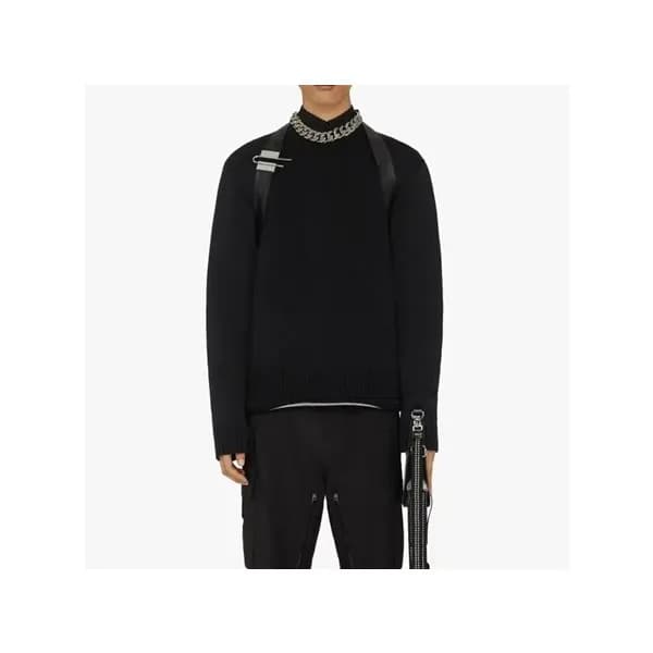 지방시 남성 블랙 터틀넥 니트 - Givenchy Mens Black Knits - giv… - 1