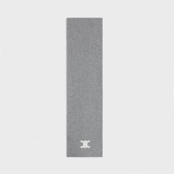 셀린느 남/녀 그레이 머플러 - Celine Unisex Gray Muffler - ce2… - 1