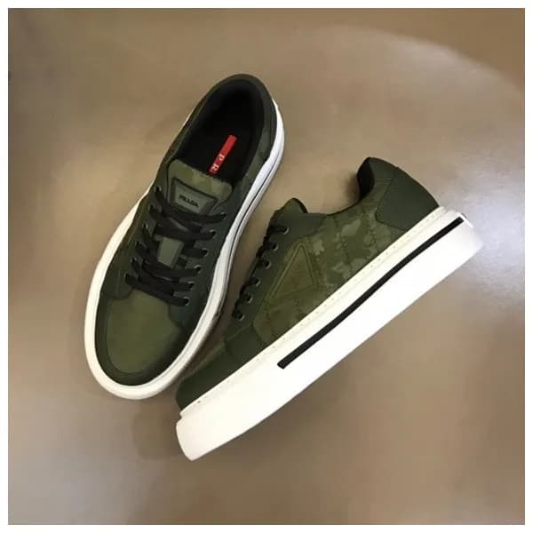 프라다 남성 올리브 스니커즈 - Prada Mens Olive Sneakers - pr28… - 1
