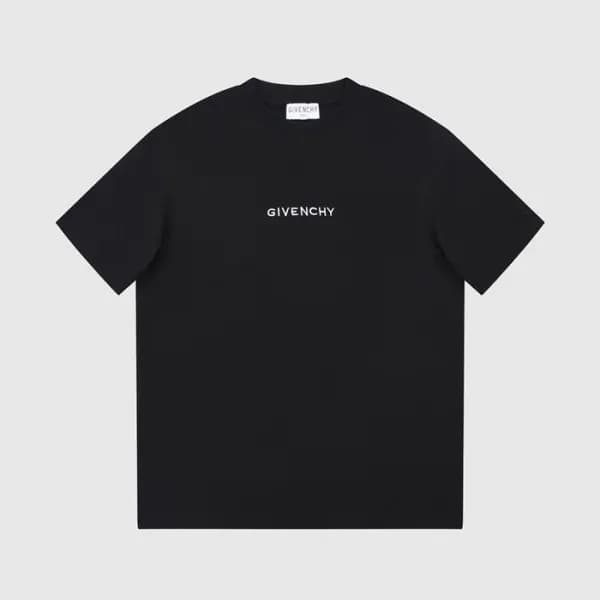 지방시 남성 크루넥 블랙 반팔티 - Givenchy Mens Black Short Slee… - 1
