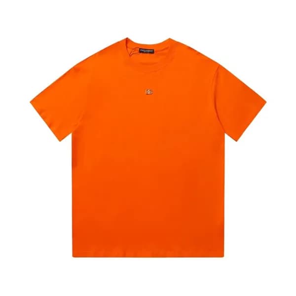 돌체앤가바나 남성 오렌지 크루넥 반팔티 - Dolce&Gabbana Mens Orange … - 1