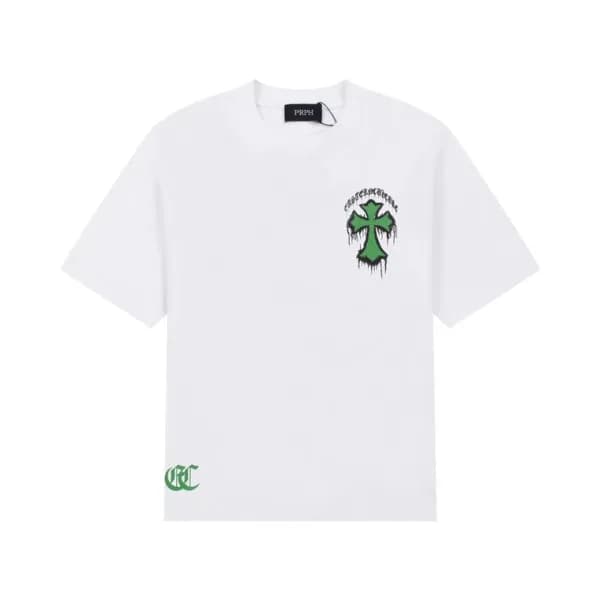 크롬하츠 남성 화이트 반팔티 - Chrom Hearts Mens White Short sl… - 1