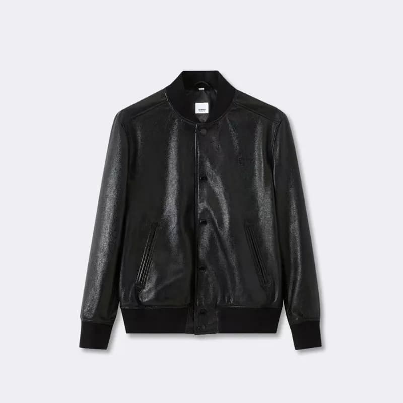 버버리 남성 블랙 가죽 자켓 - Burberry Mens Black Jackets - bu… - 1