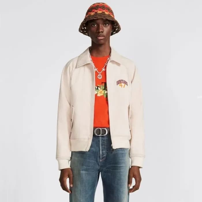 디올 남성 아이보리 집업 자켓 - Dior Mens Ivory Zip-up Jackets … - 1