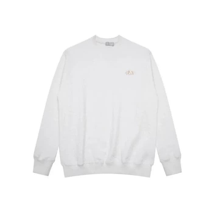 디올 남성 클래식 화이트 긴팔티 - Dior Mens White Tshirts - di71… - 1