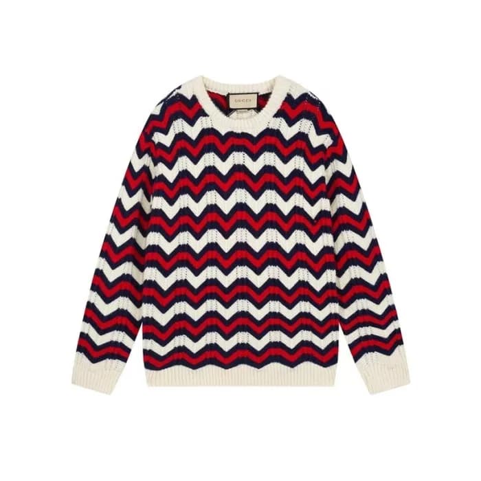 구찌 남성 화이트 크루넥 스웨터 - Gucci Mens White Sweaters - gu… - 1