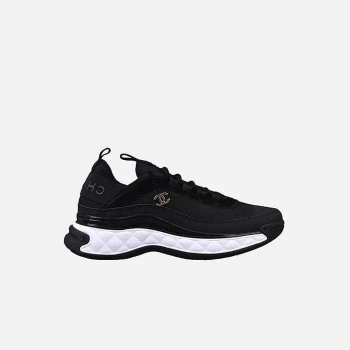 샤넬 여성 믹스드 파이버 블랙 스니커즈 【매장-240만원대】 - Chanel Womens … - 1
