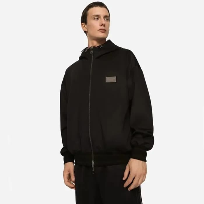 돌체앤가바나 남성 블랙 양면자켓 - Dolce&Gabbana Mens Black Jacke… - 1
