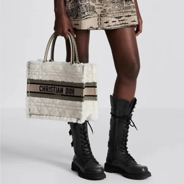 디올 여성 화이트 북토트 - Dior Womens White Book Tote - dib4… - 1