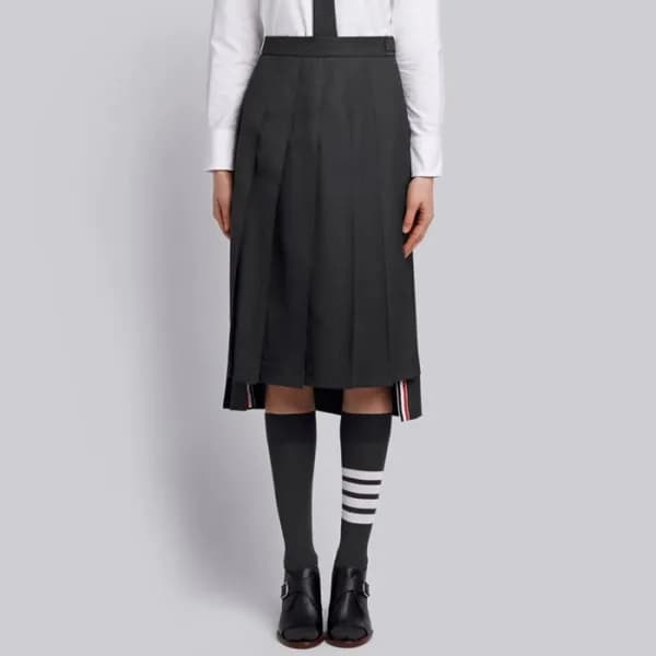 톰브라운 여성 차콜 스커트 - Thom Browne Womens Charcoal Skirt… - 1