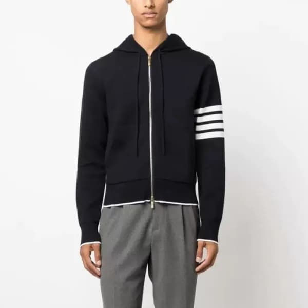 톰브라운 남성 후드 스웨터 - Thom Browne Mens Hood Sweater - t… - 1