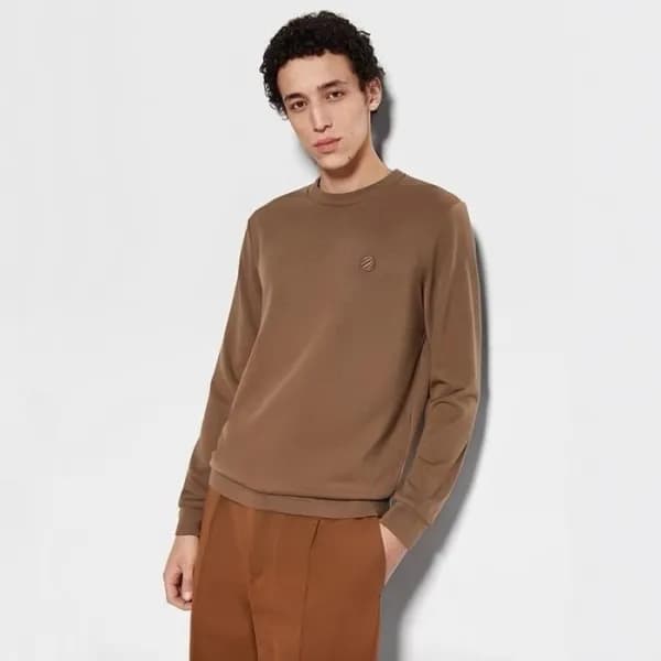 에르메네질도 제냐 남성 라운드 긴팔티 - Ermenegildo Zegna Mens Roun… - 1