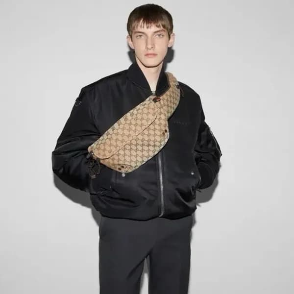 구찌 남성 GG 슬링백 - Gucci Mens GG Fanny Bag - gub3462x - 1