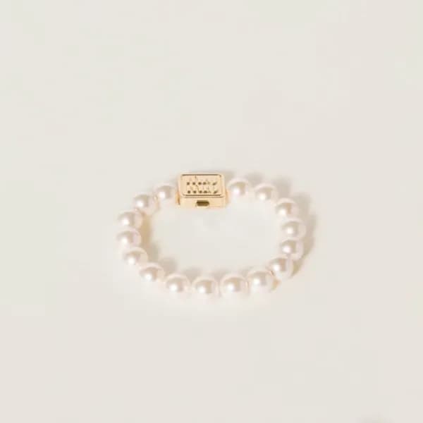미우미우 여성 이니셜 팔찌 - Miumiu Womens Initial Bangle - ac… - 1