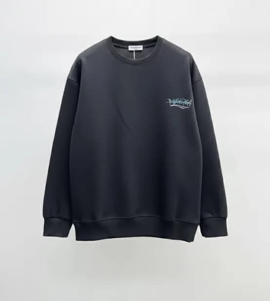 발렌시아가 남성 라운드 긴팔티 - Balenciaga Mens Round Tshirt - … - 1