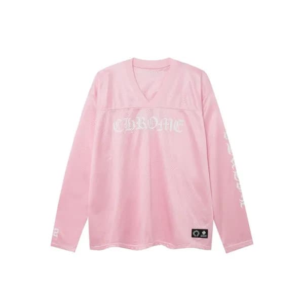 크롬하츠 남성 브이넥 긴팔티 - Chrome Hearts Mens V-neck Tshirt… - 1