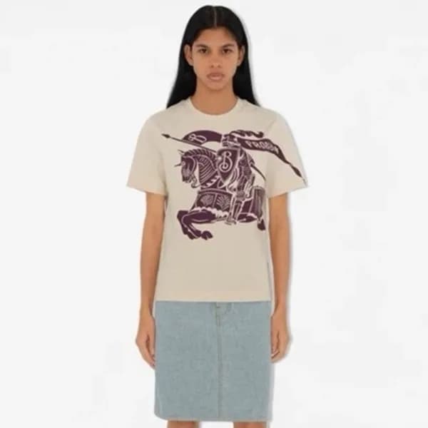버버리 여성 라운드 반팔티 - Burberry Womens Round Tshirts - … - 1