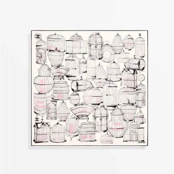 샤넬 여성 스퀘어 스카프 - Chanel Womens Square Scarf - acc53… - 1