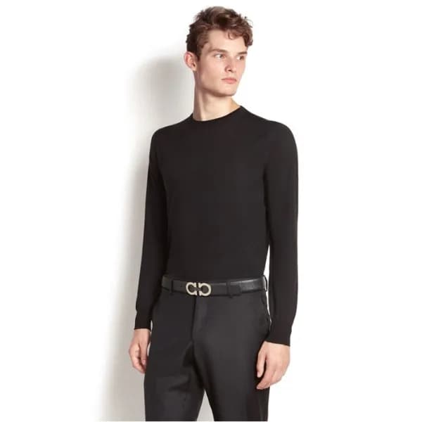살바토레 페라가모 남성 간치니 벨트 - Ferragamo Mens Gancini Belt … - 1
