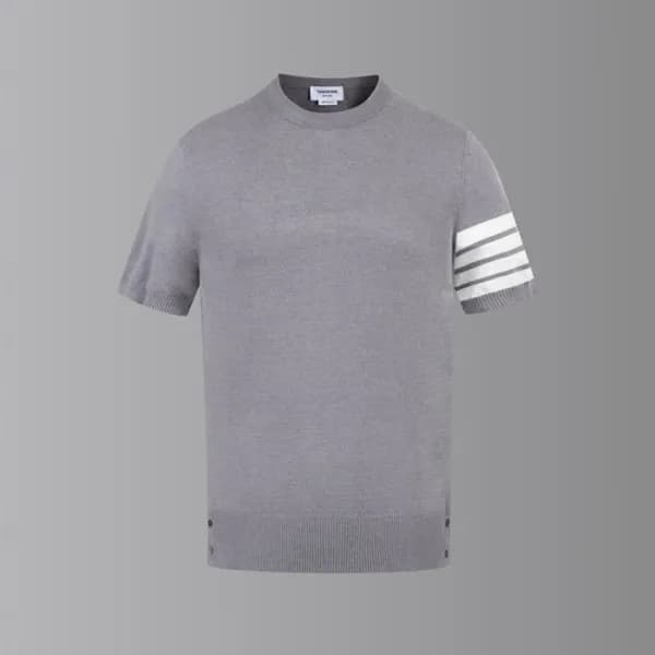 톰브라운 남성 라운드 반팔티 - Thom Browne Mens Round Tshirts -… - 1