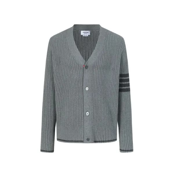 톰브라운 남성 브이넥 가디건 - Thom Browne Mens V-neck Cardigan… - 1