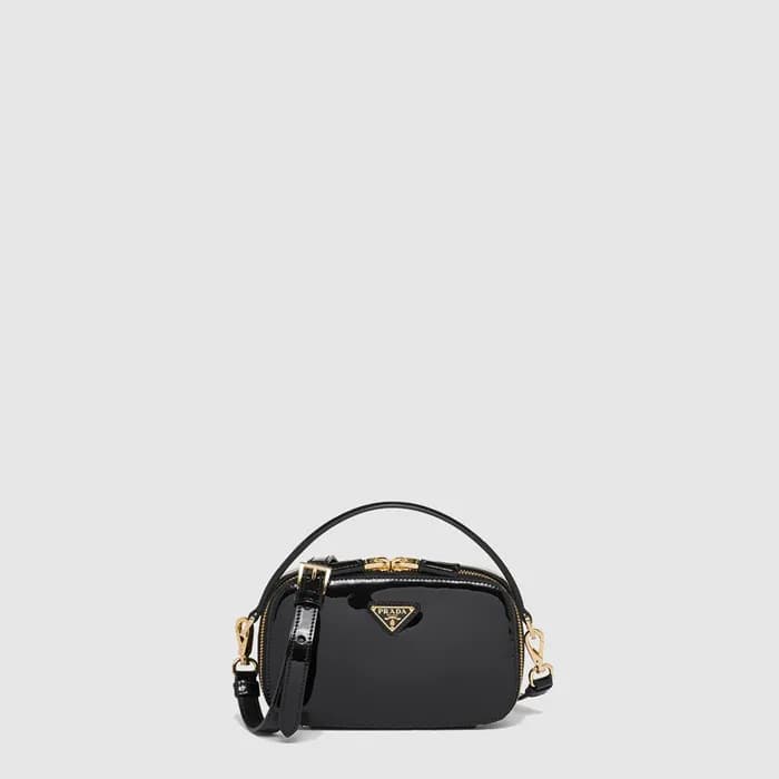 프라다 여성 오데트 페이턴트 가죽 토트 백 1BH206 - Prada Womens Odet… - 1