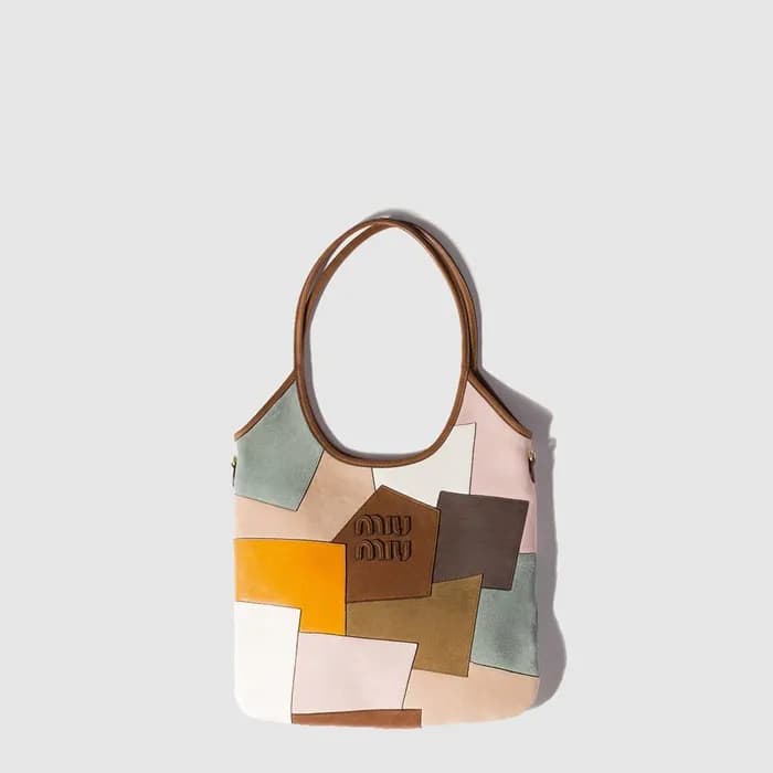미우미우 여성 아이비 가죽 패치워크 백 - Miumiu Womens Ivy Leather … - 1