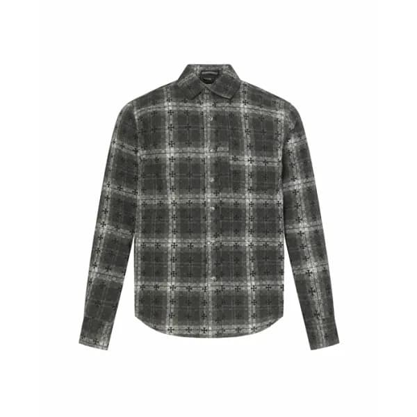 크롬하츠 남성 체크 셔츠 - Chrom hearts Mens Flanner Shirts -… - 1