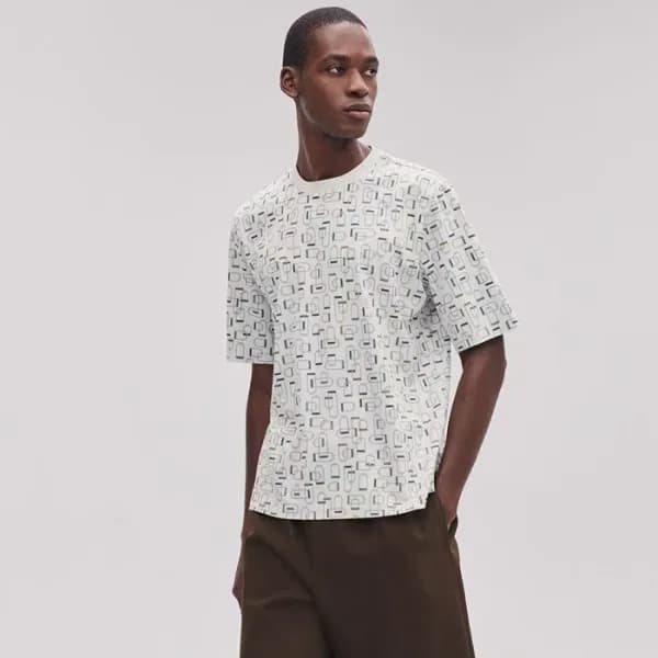 에르메스 남성 라운드 반팔티 - Hermes Mens Round Tshirt - hec13… - 1