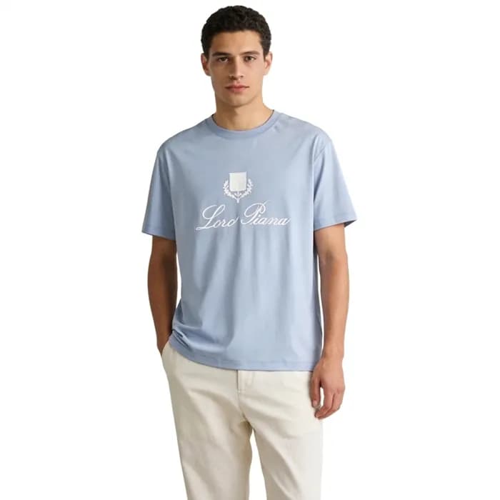 로로피아나 남성 라운드 반팔티 - Loro Piana Mens Round Tshirt - … - 1