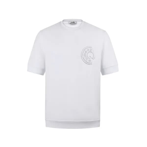 에르메스 남성 라운드 반팔티 - Hermes Mens Round Tshirt - hec14… - 1
