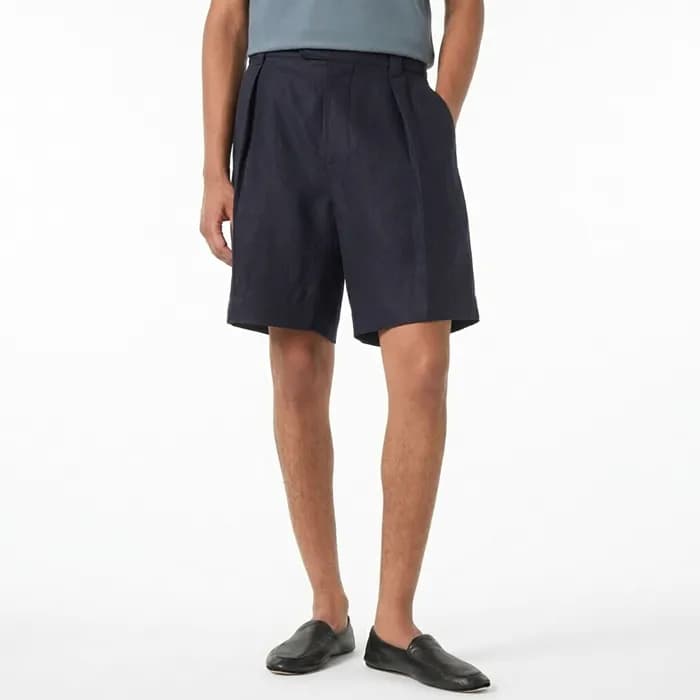 로로피아나 남성 베이직 쇼츠 - Loro Piana Mens Shorts - lpc1473… - 1