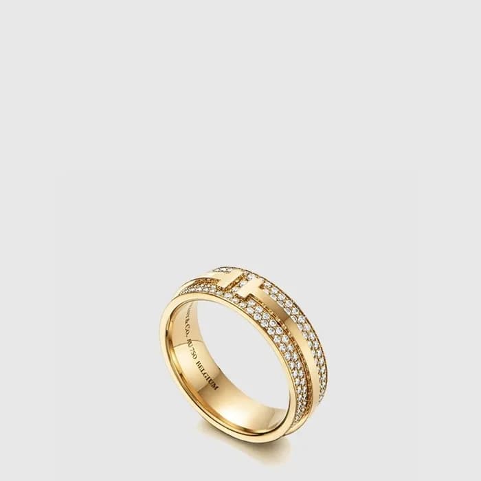 티파니 남/녀 와이드 다이아몬드 링 - Tiffany Unisex Wide Diamond Ring - acc9113x - 1