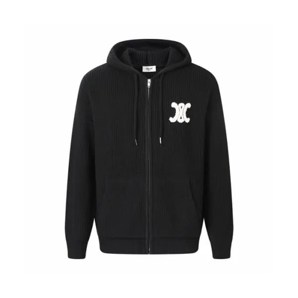 셀린느 남성 집업 후드티 - Celine Mens Zip Up Hooded - cec17256x - 1