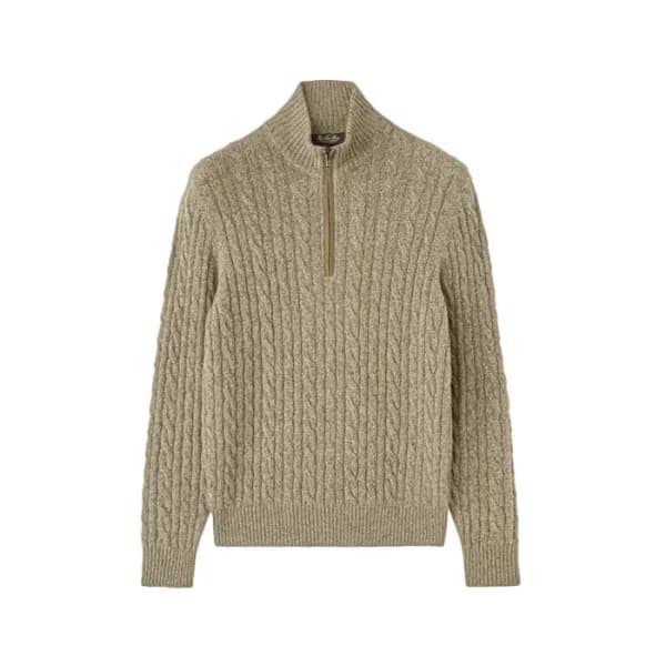 로로피아나 남성 집업 스웨터 - Loro Piana Mens Zip Up Sweater - lpc17468x