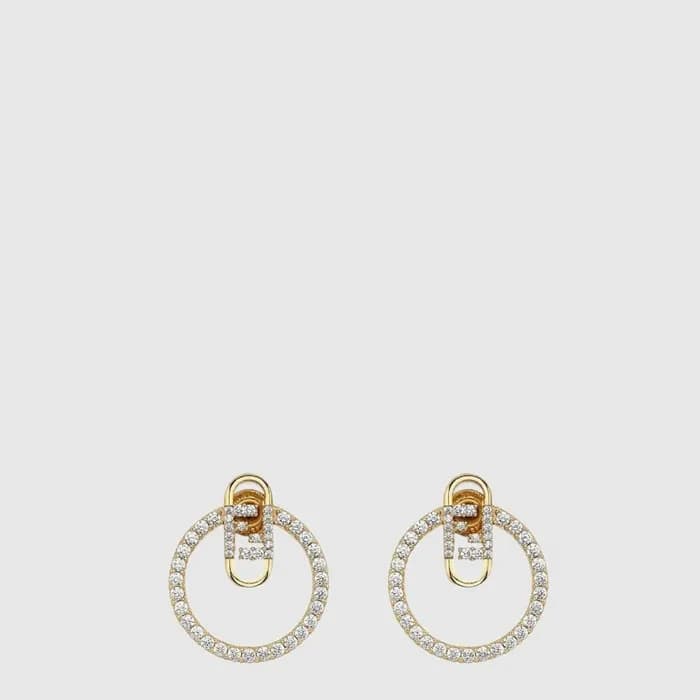 펜디 여성 오 락 이어링 - Fendi Womens O Lock Earring - acc10145x - 1
