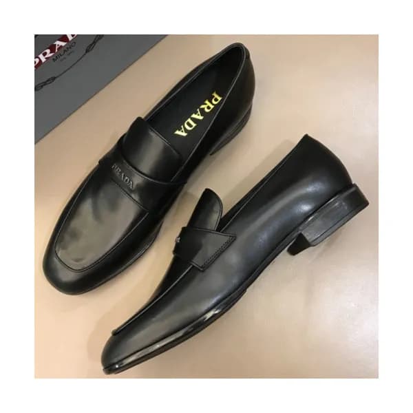 PRADA 2018 MENS STRAP LEATHER LOAFER - 프라다 남성 레더 … - 1