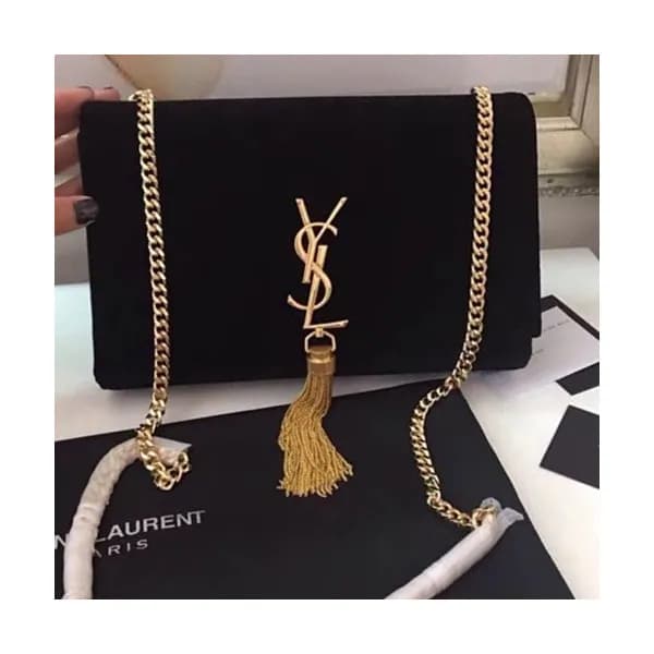 Saint Laurent Women Tassel Chain Satchel Shoulder … - 1