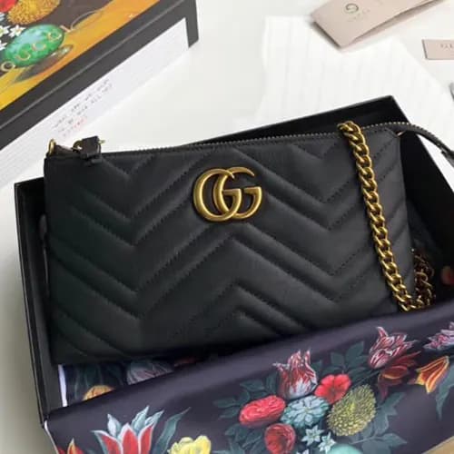 Gucci GG Mini Chain Shoulder Bag,21CM - 구찌 GG 미니 체…