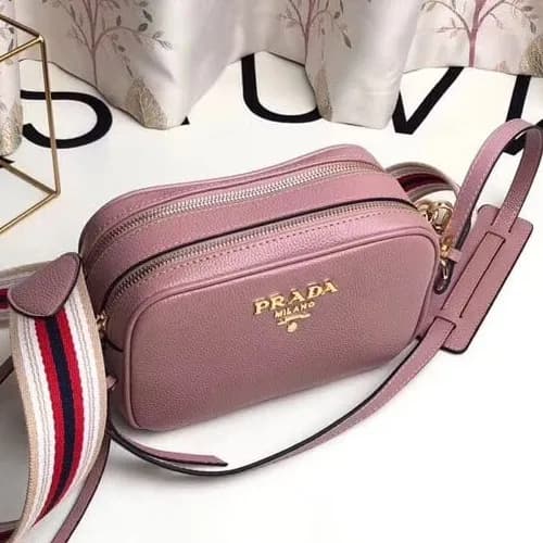 Prada Leather Vitello Phenix Double Zipper Shoulde… - 1