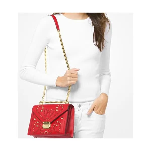 Michael Kors 2018 Leather Whitney Chain Shoulder B… - 1