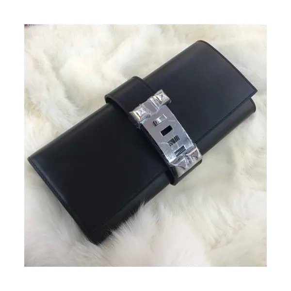 Hermes Medor Box Leather Clutch Bag ,29cm - 에르메스 메… - 1