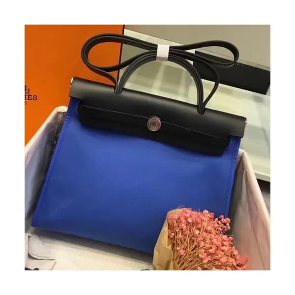 Hermes Herbag Canvas Tote Shoulder Bag ,31cm - 에르메… - 1