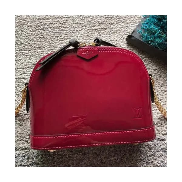 Louis Vuitton Vernis Alma Mini Chain Shoulder Bag,… - 1