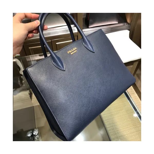 Prada Saffiano Tote Shoulder Bag,34cm - 프라다 사피아노 여… - 1