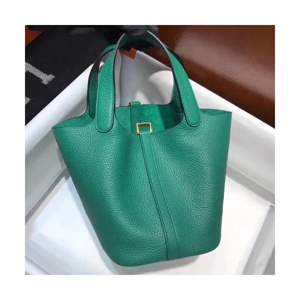 Hermes Picotin Lock Leather Tote Bag,18cm - 에르메스 피… - 1
