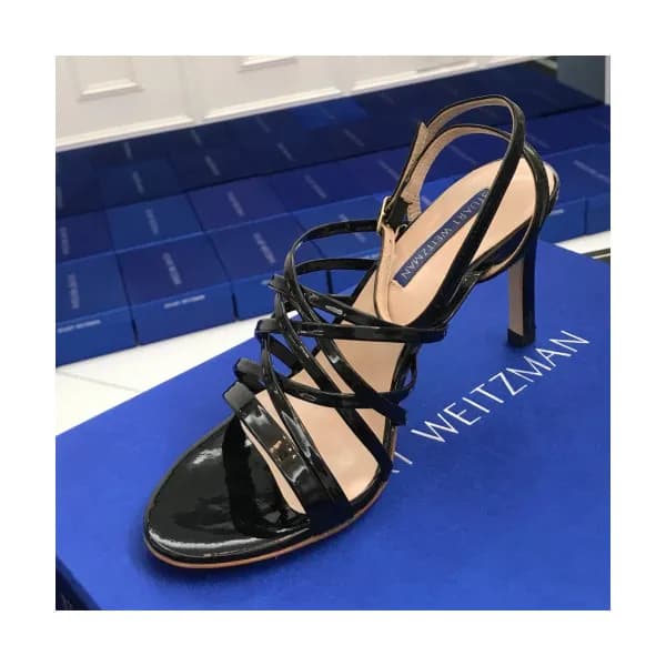 Stuart Weitzman 2019 Womens Patent Strap Sandal - … - 1